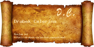 Drabek Celerina névjegykártya